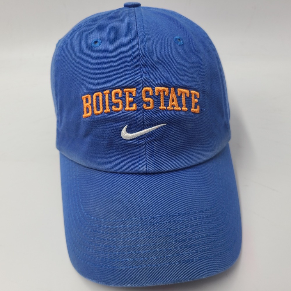 Boise State Broncos Hat Nike Strapback (Fits Small) Blue NCAA Center Swoosh Men‎